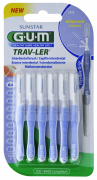 GUM TRAV-LER mezizubní kartáček s chlorhexidinem, ISO 0, cylindrický, 0,6 mm, 6 ks