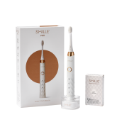 SMILLE PRO Sonic Brush - Prémiový sonický kartáček s kónickými vlákny SANGI, bílý