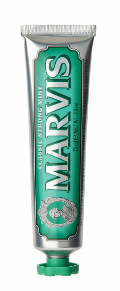 MARVIS Classic Strong Mint zubní pasta bez fluoridu, 75 ml