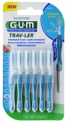 GUM TRAV-LER mezizubní kartáček s chlorhexidinem, kónický, ISO 5, 1,6 mm, 6 ks