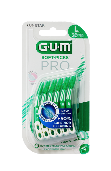 GUM Soft-Picks PRO LARGE masážní mezizubní kartáčky, 30 ks