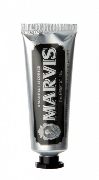 MARVIS Amarelli Licorice Mint zubní pasta s xylitolem, cestovní balení, 25 ml