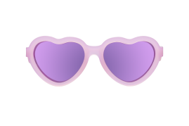 BABIATORS Polarized Hearts Frosted Pink, polarizační zrcadlové sluneční brýle, růžové, 3-5 let