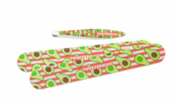 Tweezerman Avocado Duo Set - pilník a pinzeta Slant
