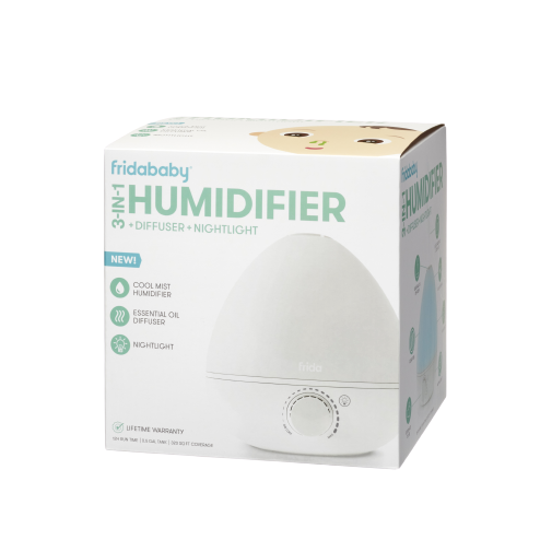 Fridababy Humidifier 3v1 - zvlhčovač vzduchu, difuzér a noční světlo