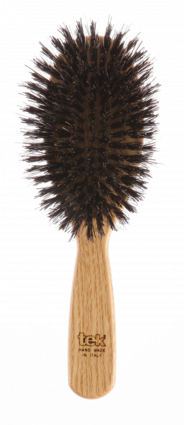 Tek OVAL Kartáč s kančími štětinami na jemné a prodlužované vlasy větší