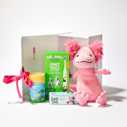 Dárková vánoční sada BOB A BOBEK KRAFT a JELLYCAT Axolotl Alice