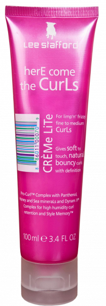 Lee Stafford Here Come The Curls Créme Lite 100 ml Stylingový krém pro kudrnaté vlasy