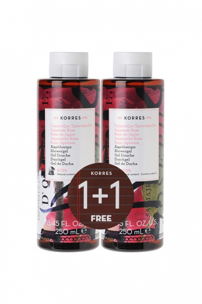 KORRES Sprchový gel Japonská růže - výhodný set 1+1 zdarma