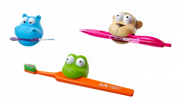 SMILLE držák na zubní/mezizubní kartáček, žába