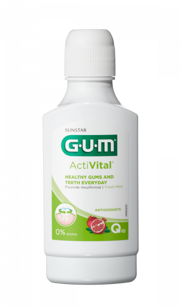 GUM ActiVital ústní voda (výplach) s Q10, 300 ml