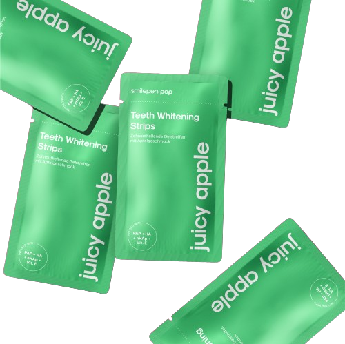 Pop Juicy Apple Teeth Whitening Strips, bělicí pásky na zuby (7x2 ks)