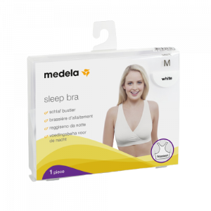 Medela noční těhotenská a kojicí podprsenka, bílá, velikost M