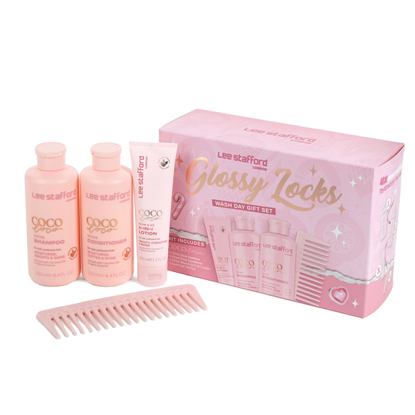 Lee Stafford Glossy Locks Coco Loco Wash Day Kit, dárková sada