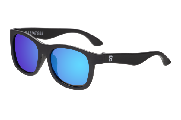 BABIATORS Polarized Navigator Jet Black, polarizační zrcadlové sluneční brýle, černé, 0-2 roky