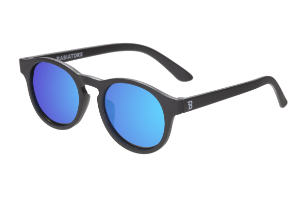 BABIATORS Polarized Keyhole Jet Black, polarizační zrcadlové sluneční brýle černé, 0-2 roky