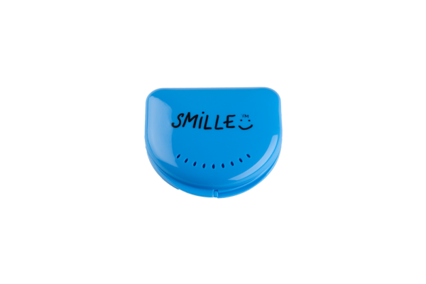 SMILLE mini schránka na nosiče nebo rovnátka světle modrá