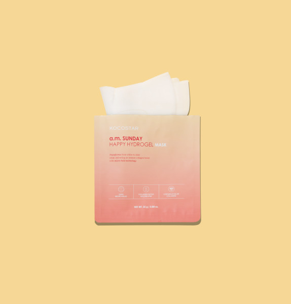 Kocostar a.m. Sunday Happy Hydrogel Mask Hydratační pleťová maska, 1 ks
