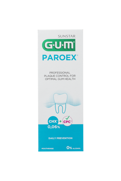 GUM PAROEX ústní voda (výplach, CHX 0,06 % + CPC 0,05 %), 500 ml