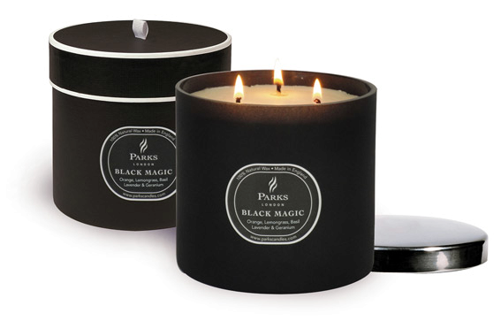 Parks Black Magic Orange, Lemongrass, Basil, Lavender, Geranium Svíčka se 3 knoty, 900 g
